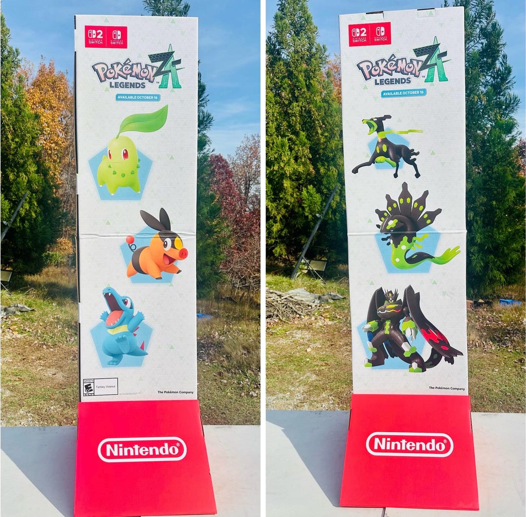 New 66 5 5 Feet Tall POK MON Legends Z A Store PROMO Standee Display new-66-5-5-feet-tall-pok-mon-legends-z-a-store-promo-standee-display