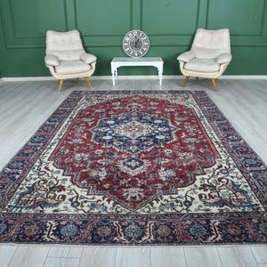 Turks tapijt, Oushak-tapijt 8 x 11, extra groot vintage tapijt, 8 x 11 tapijt, groot tapijt, 8 x 11 vervaagd tapijt, natuurlijk groot tapijt 8 x 11, gedempt tapijt, wollen zacht tapijt, 800