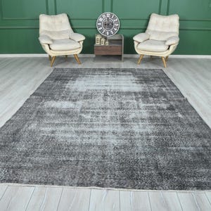 Oversize Rug, 7x11 Rug, Turkish Rug, Vintage Rug, Oushak Rug, Faded Orange Rug, Large Rug 7x11, Living Room Rug, Decorative Rug, Organic,942