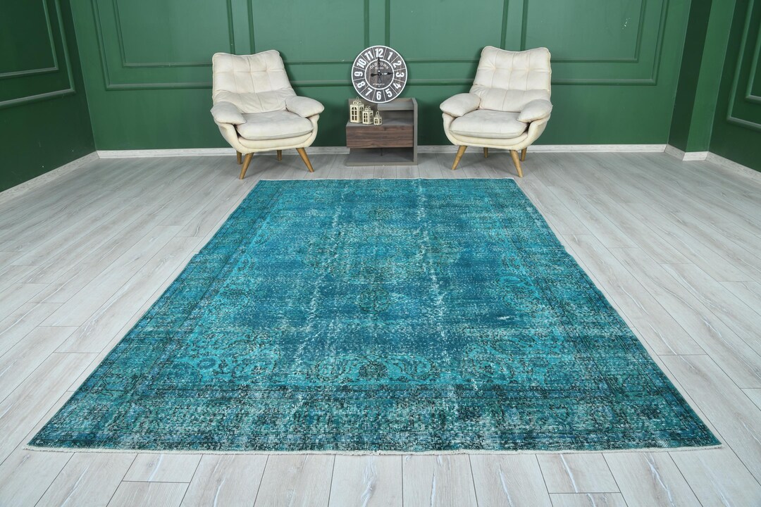 Large Vintage Rug,turkish Oversize Rug, 7x10 Area Rug,handwoven Wool ...