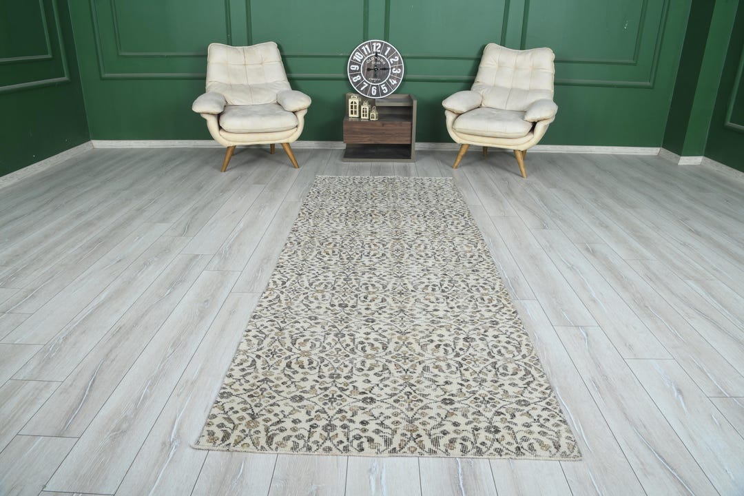 Vintage Rug,oushak Rug 4x9,antique Turkish Rug,4 X 9 Rug,hand-knotted ...