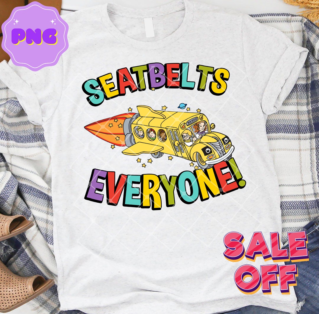 Seatbelts Everyone Magic School Bus Png, Kindergarten Prek Reading Png