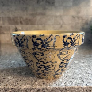 Robinson Ransbottom Pottery (RRP Co.) spongeware mixing bowl