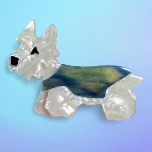 Niedliche West Highland White Terrier Brosche, Westie Hundeliebhaber Laser Cut Acryl Pin Brosche