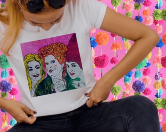 Hocus pocus Sanderson sisters unisex tshirt. Relaxed soft style t-shirt