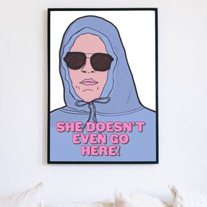 She goes here meise girl fan art A3/A4 in Matte/ Holographic A4 ungerahmt