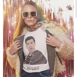 David Rose Eat Glass unisex T-shirt