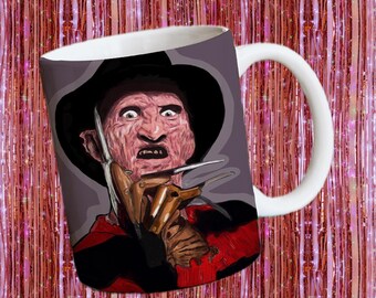 Regalos de Halloween Pesadilla en Elm Street Taza de Freddy Kruger Capacidad de 325 ml Caja de regalo