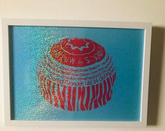Teacake unframed art print in Matte/ Hollographic finish A4