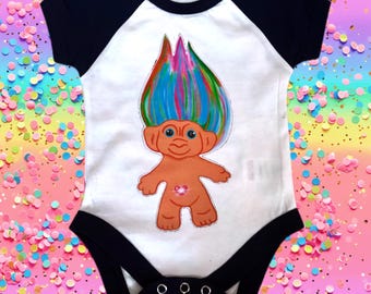 Retro troll  baby grow 0-18months