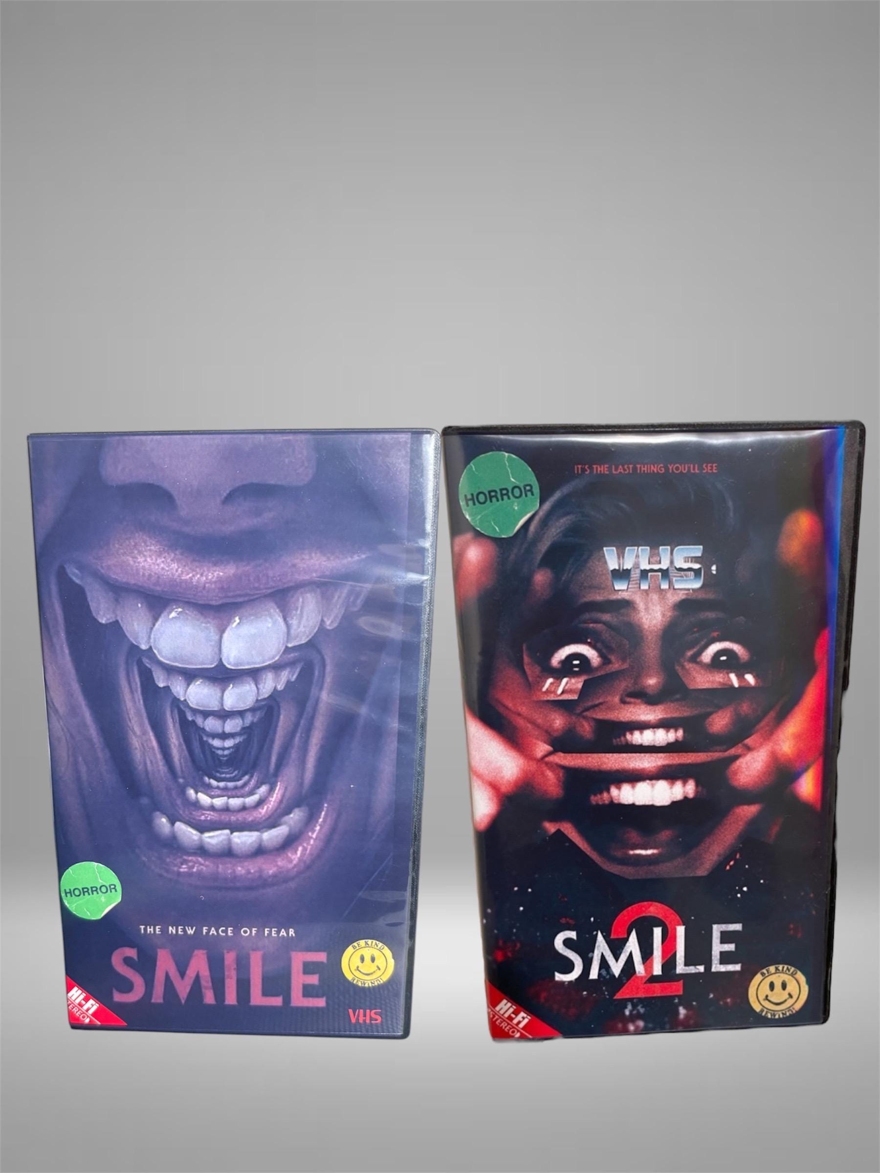 Smile 1& 2 Double Feature Horror VHS Movie Custom Artwork. KYLE