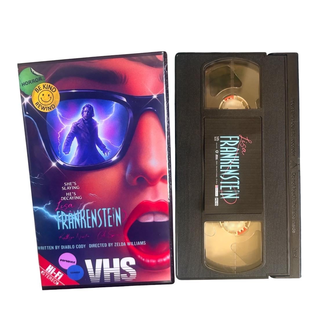 Lisa Frankenstein VHS Movie. Custom Artwork Kathryn Newton Cole