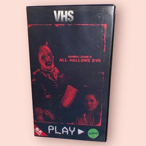 All Hallows Eve Art The Clown VHS Horror Movie -CUSTOM ARTWORK.
