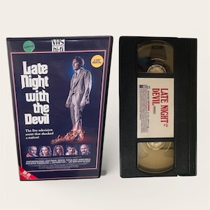 Late Night with the Devil (2023) VHS Horror movie - CUSTOM ARTWORK David Dastmalchian Shudder