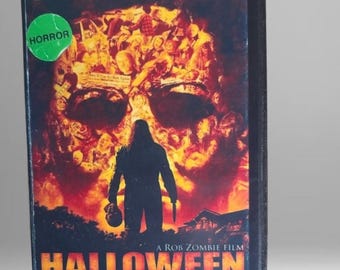 Rob Zombie Halloween 1 ORANGE VHS Tape Custom Cover Art Work. the