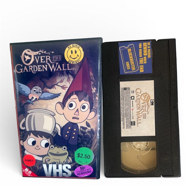 Over The Garden Wall VHS Cartoon Network show