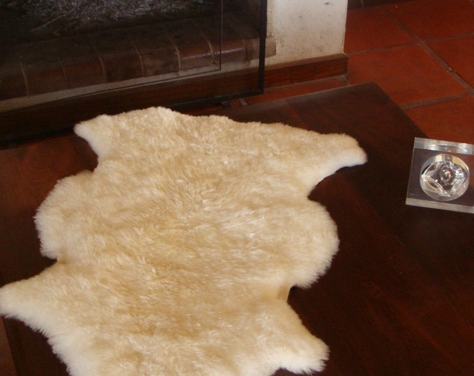 White Lamb Sheepskin Rug Etsy
