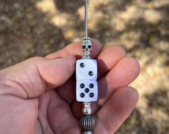 Cigar Nubber Holder White Saloon Dice Cigar Pick a unique gift for him or her