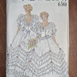 New Look 6360 Sewing Pattern – Vintage Princess Wedding Gown (Size 8-18)