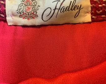 Hadley Women’s 12 Pink Tweed Plaid VINTAGE Skirt with hidden pockets
