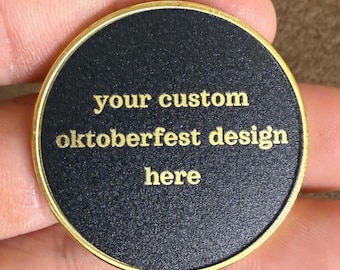 Custom Oktoberfest Coin – Personalized Beer Festival Token, German Celebration Gift, Munich Party Souvenir