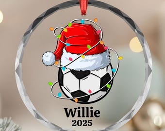 Personalized Soccer Ornament - Holiday Keepsake Gift