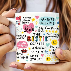 Bestie Coffee Mug: Funny Soul Sister Gift