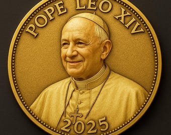 Pope Leo XIV Commemorative Coin: Catholic Gift Souvenir