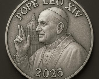 Pope Leo XIV Commemorative Coin: First American Pope, Catholic Gift