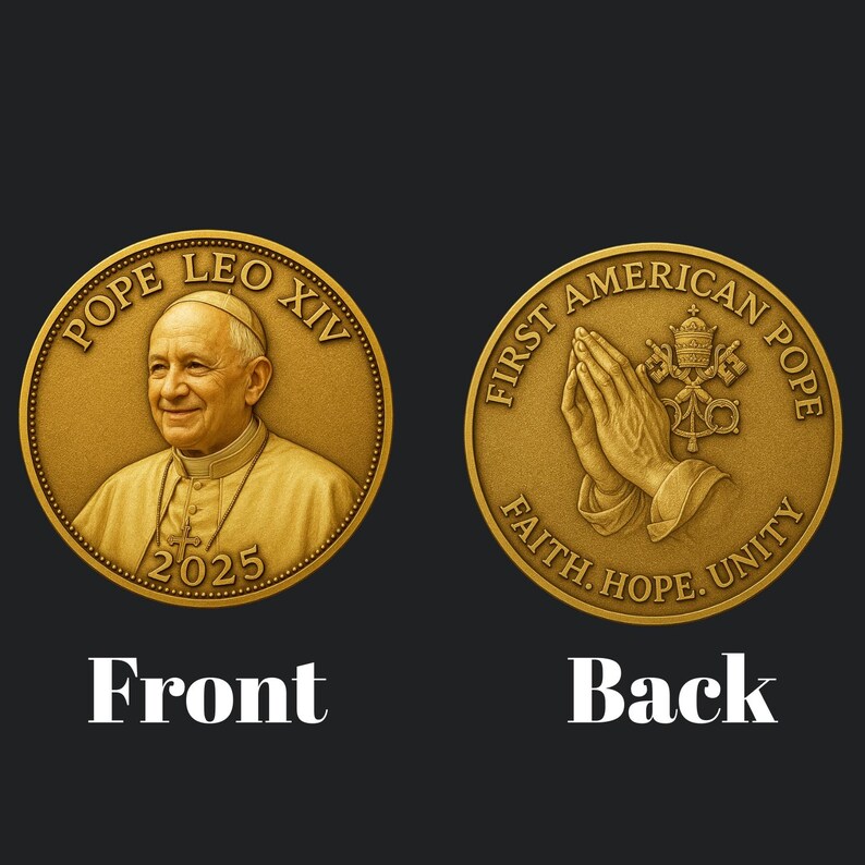 Pope Coin Pope Leo XIV Commemorative Coin: First American Pope, Catholic Gift - Etsy