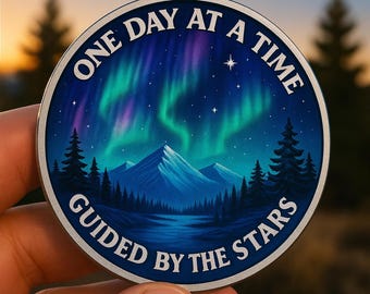 Moneda de sobriedad personalizada: Regalo de recuperación de AA NA guiado por las estrellas