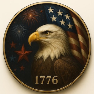 American Eagle 4th of July Coin: Patriotic USA Flag Collectible