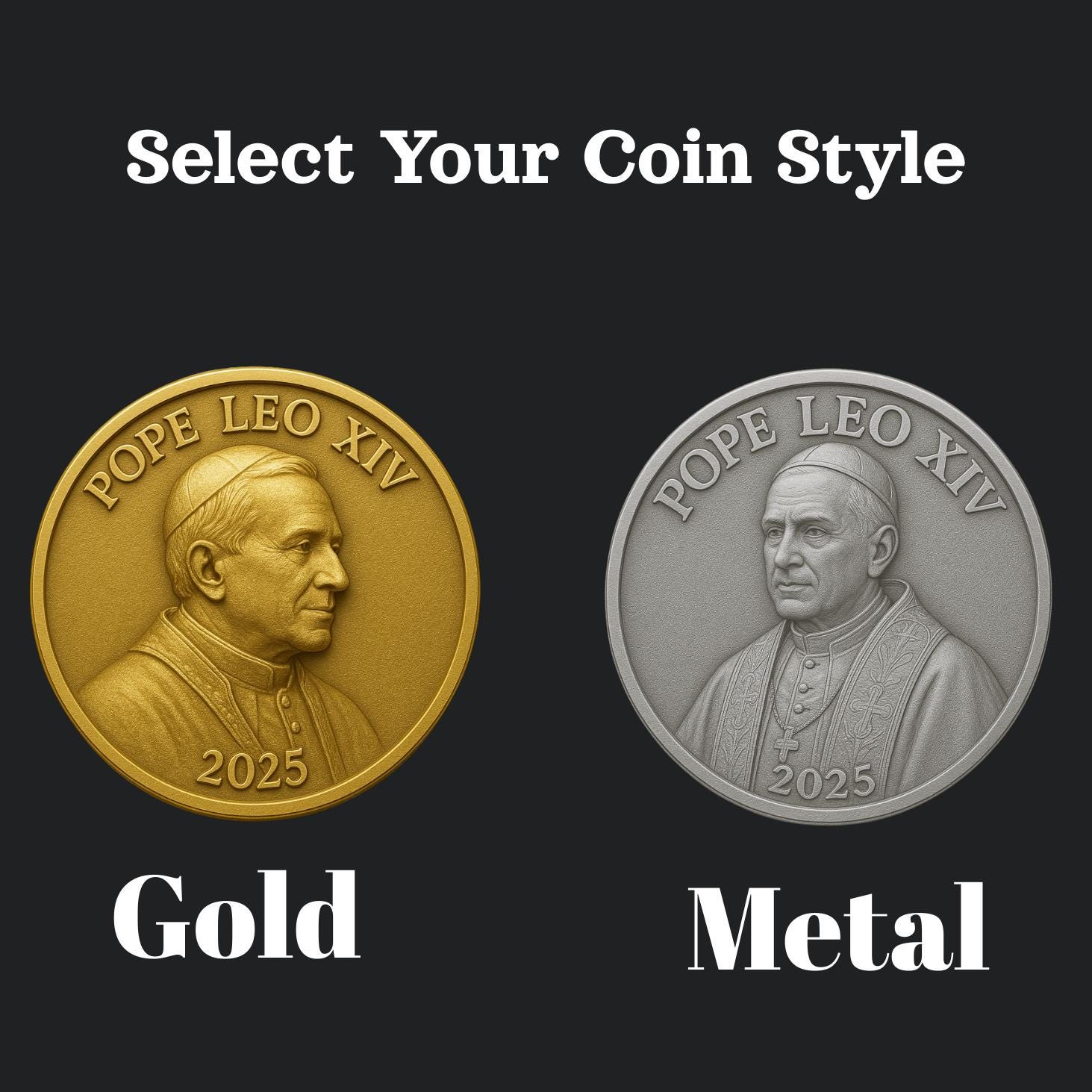 レオ14世記念コイン：アメリカ人初の教皇、カトリックの贈り物 - Etsy 日本