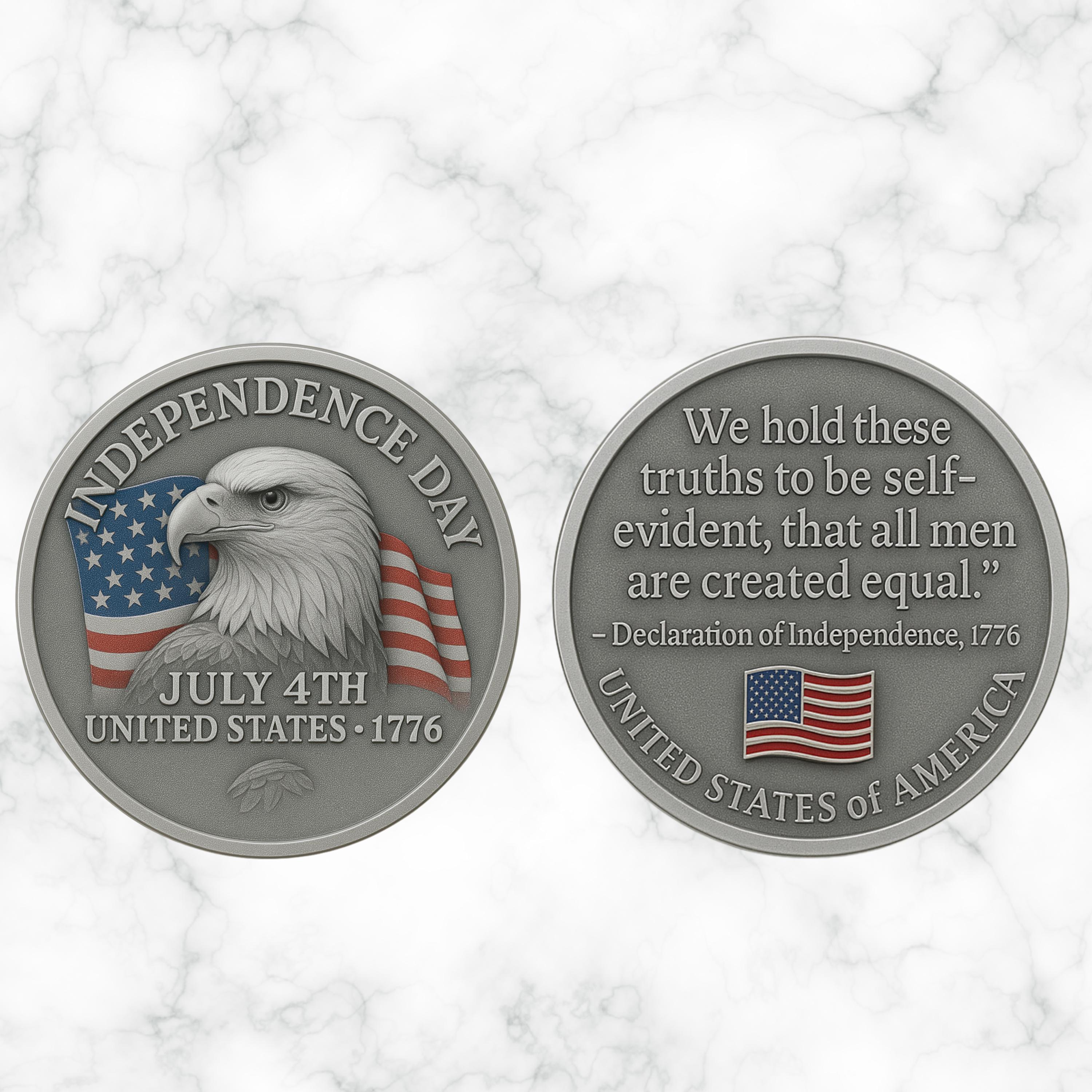 4th of July Commemorative Coin – USA Independence Day 250th