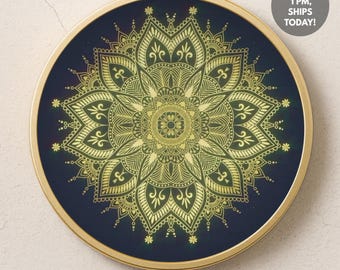 Moneda de frecuencia cimática de 963 Hz: Arte energético de mandala - Despertar espiritual