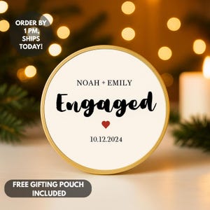 Moneda de compromiso, regalo personalizado para pareja, recuerdo personalizado para propuesta de matrimonio, moneda de bolsillo con fecha de boda, adorno de recuerdo para el día del compromiso.