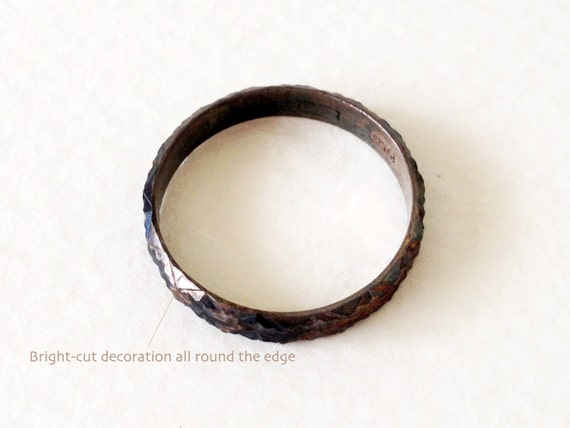 Bague Vintage En Argent Massif - Début 1900 - Bijou Ancien Et Petit Format