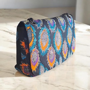 Efya Ankara Shoulder Bag / Ankara African Print Bag / Gift for Her / Ladies Multicolor African Handbag