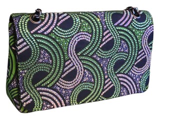 Vibrant Handmade Bag/Printed Purse for everyday use/Boho Purse/Print Pattern Strap Bag/Shoulder Bag Purse/Vegan Bag/Eco Leather