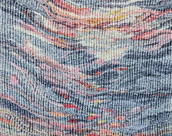 Handwoven Tapestry Art, Botanically Hand Dyed Linen, Spirtitual Art (Ready to Display)