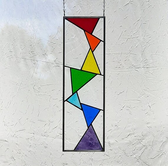 Abstract Stained Pattern Glass Art stained glass wall art, stained gl