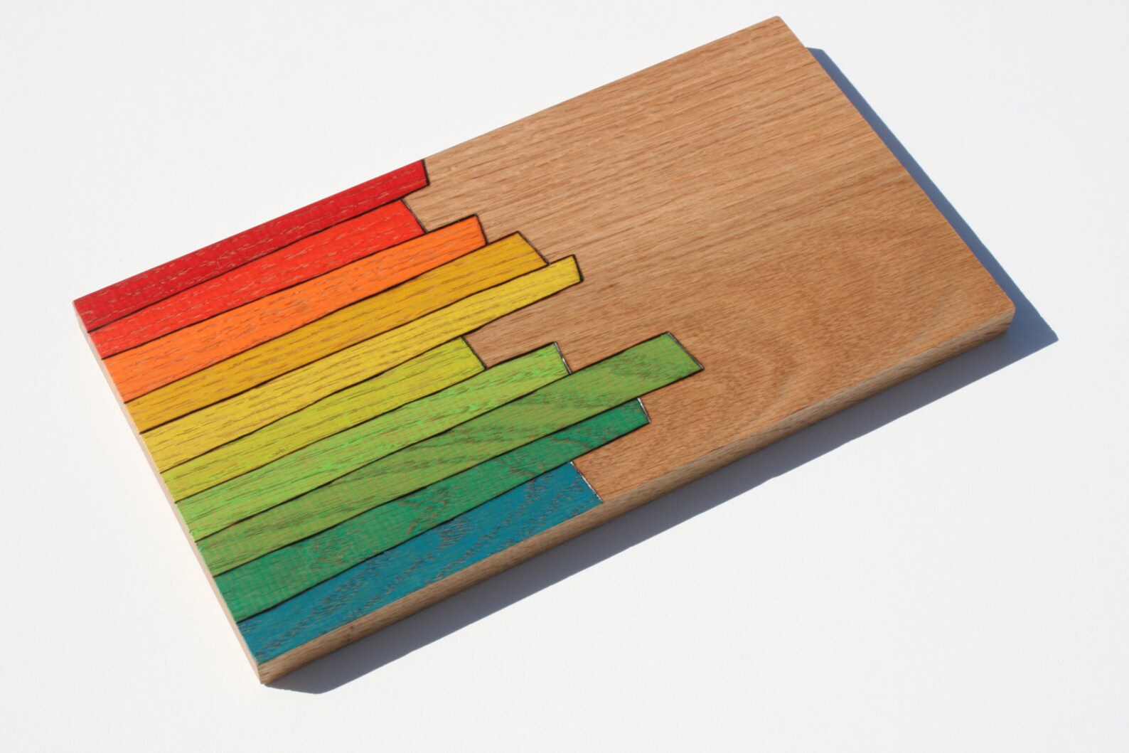 Wood Burned Art, Original, Abstract, Unique Art on Wood Colored With