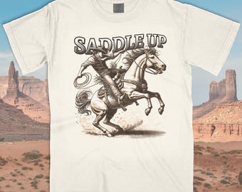 Cowboy Western 90s Vintage Style Tshirt Comfort colors® | Retro Y2k Rodeo Shirt | Cowboys Lovers Shirt | Rodeo Western Howdy Shirt