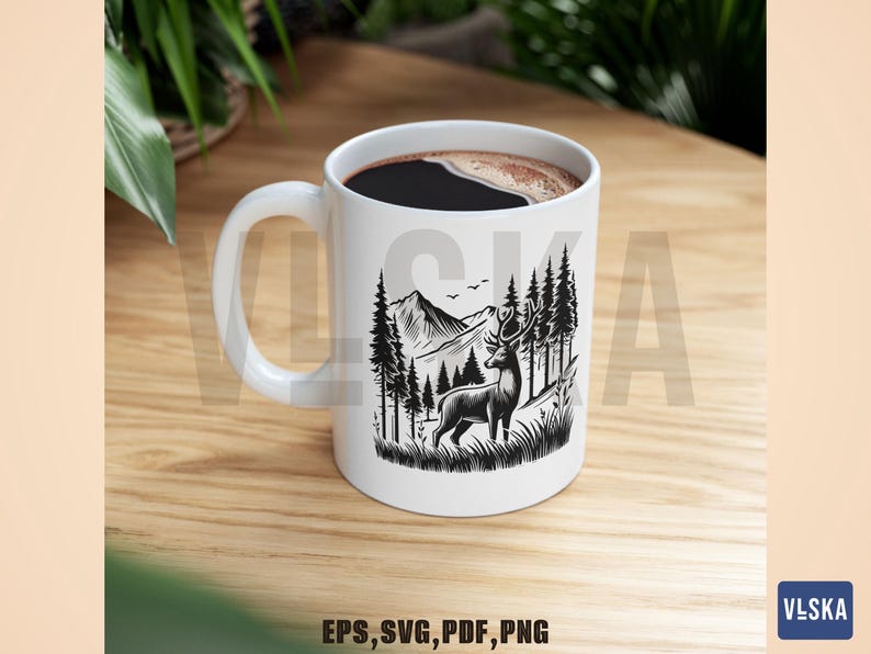 Deer Vector SVG Bundle | Deer Hunting SVG | Deer in Forest | Deer Cut ...