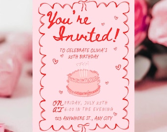 Valentinstag Partyeinladung Liebesthema Paare Nacht Valentinstag Brunch Bearbeitbare Canva Vorlage Sofortiger Download