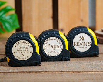 Personalized Tape Measure: Engraved Dad, Grandpa Gift