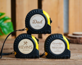 Personalized Tape Measure, Engraved Dad Gift