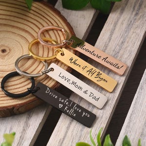 Chaveiro personalizado, chaveiro gravado personalizado, presentes personalizados para ele, presentes para melhores amigos, presentes para mamãe e papai, presente de aniversário para namorado