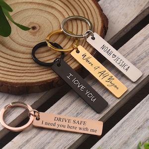 Chaveiro personalizado, chaveiro gravado personalizado, presentes personalizados para ele, presentes para melhores amigos, presentes para mamãe e papai, presente de aniversário para namorado
