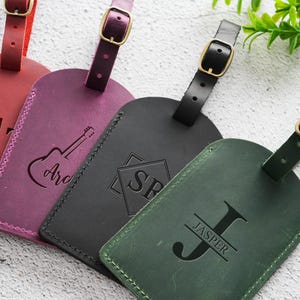 Personalisierter Gepäckanhänger, Benutzerdefiniertes Reisegeschenk, Gravierter Leder Kofferanhänger, Weihnachtsgeschenke, Groomsmen Geschenk, Hochzeitsbevorzugung Gepäckanhänger